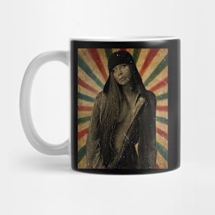 erykah badu retro color Aesthetic Fan Art Mug